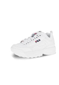 Fila - Buty Disruptor Kids Rozmiar 29 Biały - 1010567-1FG. Zapięcie: sznurówki. Kolor: biały. Materiał: syntetyk, materiał. Szerokość cholewki: normalna. Sport: turystyka piesza