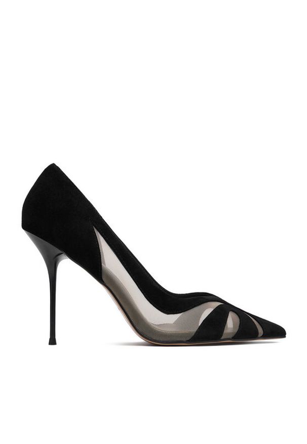 Eva Minge Szpilki EO-YARA-LT2019-7 Czarny. Kolor: czarny. Materiał: materiał. Obcas: na szpilce