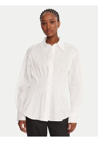 French Connection Koszula 72ZDP Biały Regular Fit. Kolor: biały. Materiał: bawełna