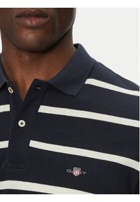GANT - Gant Polo 2014022 Granatowy Regular Fit. Typ kołnierza: polo. Kolor: niebieski. Materiał: bawełna #3