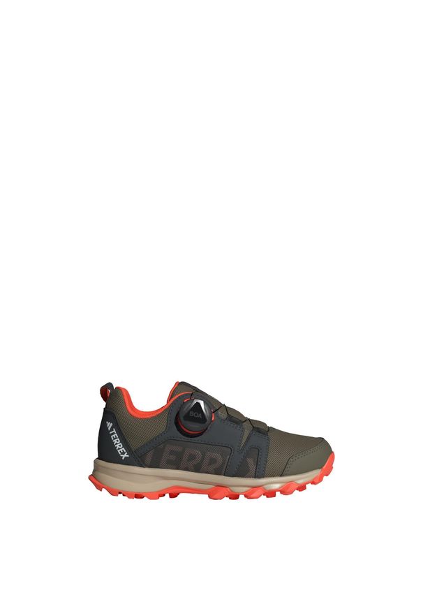 Adidas - Buty Terrex Agravic BOA Trail Running Kids. Kolor: pomarańczowy, wielokolorowy, beżowy. Materiał: materiał. Model: Adidas Terrex. Sport: bieganie