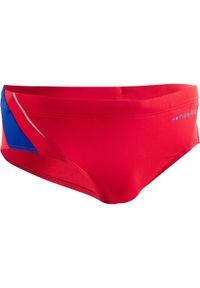 NABAIJI - Slipki pływackie 900 YOKE męskie. Kolor: wielokolorowy, czerwony, niebieski. Materiał: poliester, poliamid, materiał