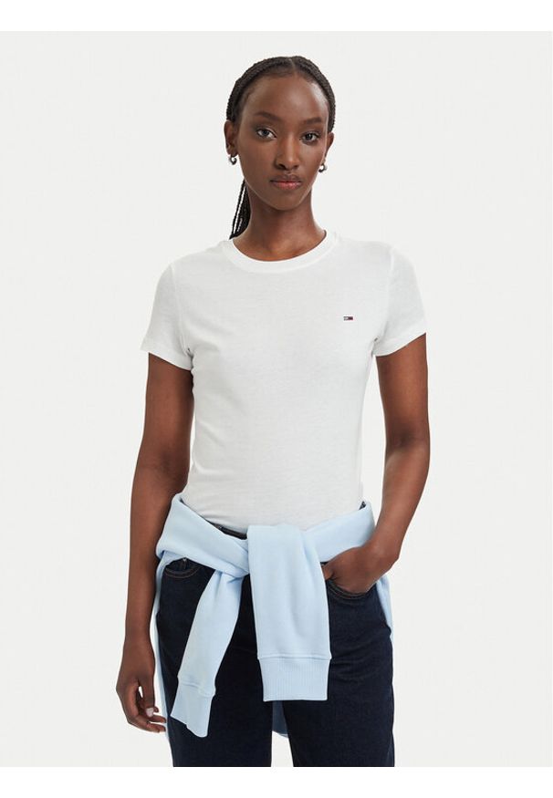 Tommy Jeans Komplet t-shirtów DW0DW21366 Biały Slim Fit. Kolor: biały. Materiał: bawełna