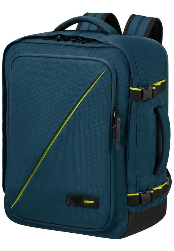 AMERICAN TOURISTER - American Tourister Take2Cabin M niebieski. Kolor: niebieski. Materiał: materiał. Styl: casual, elegancki, biznesowy