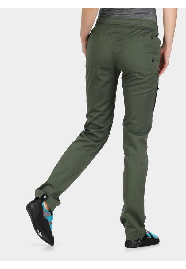 Spodnie wspinaczkowe damskie Black Diamond Credo Pants. Kolor: zielony. Sport: wspinaczka