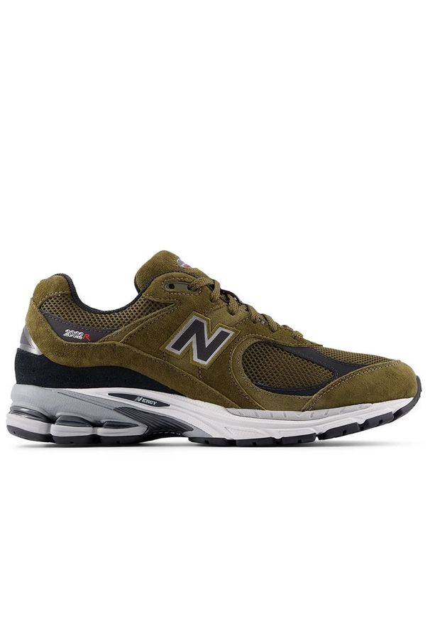Buty unisex New Balance U2002RR - zielone. Kolor: zielony. Materiał: zamsz, guma. Szerokość cholewki: normalna