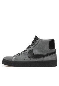 Nike Sneakersy Sb Zoom Blazer Mid FD0731 001 Szary. Kolor: szary. Materiał: zamsz, skóra. Model: Nike Zoom #4