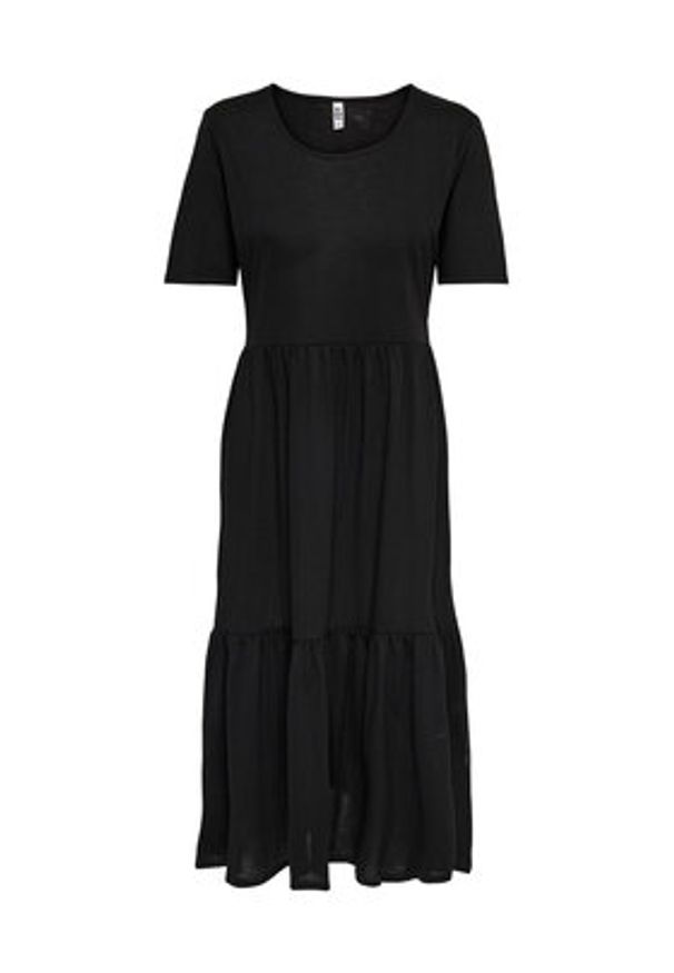 JDY Sukienka codzienna Dalila 15195291 Czarny Loose Fit. Okazja: na co dzień. Kolor: czarny. Materiał: syntetyk, wiskoza. Typ sukienki: proste. Styl: casual