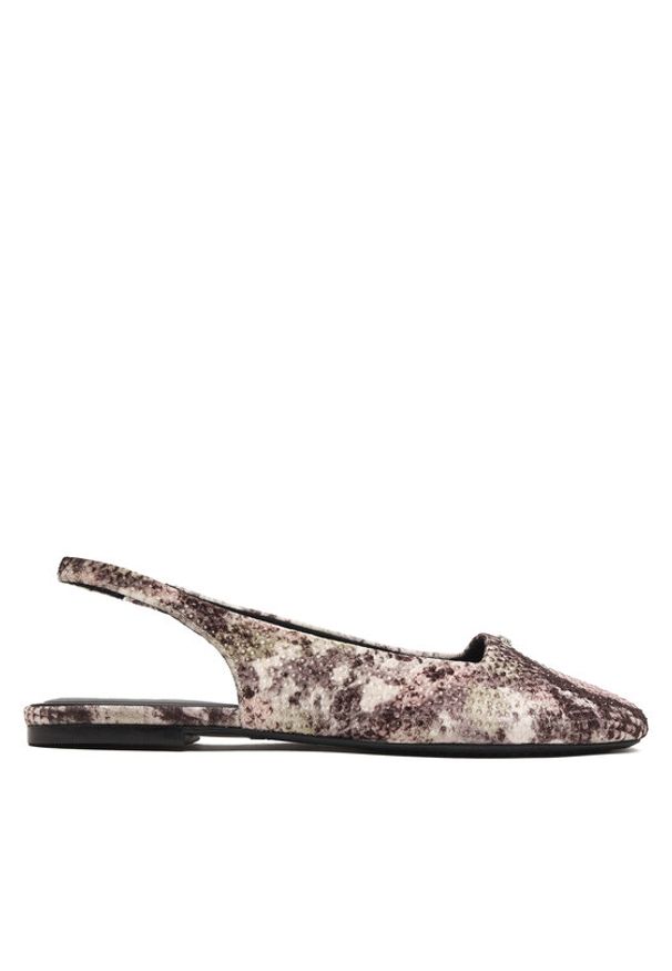 DKNY Baleriny Darrow Logo K1665915 Beżowy. Kolor: beżowy. Materiał: skóra