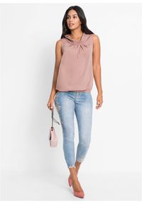 bonprix - Bluzka bez rękawów. Kolor: różowy. Długość rękawa: bez rękawów #2