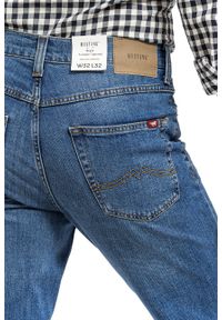 Mustang - MUSTANG TRAMPER TAPERED MĘSKIE SPODNIE JEANSOWE JEANSY DENIM BLUE 1014043 5000 682. Okazja: do pracy, na randkę, na spotkanie biznesowe, na co dzień. Styl: klasyczny, elegancki, sportowy, biznesowy, casual #5