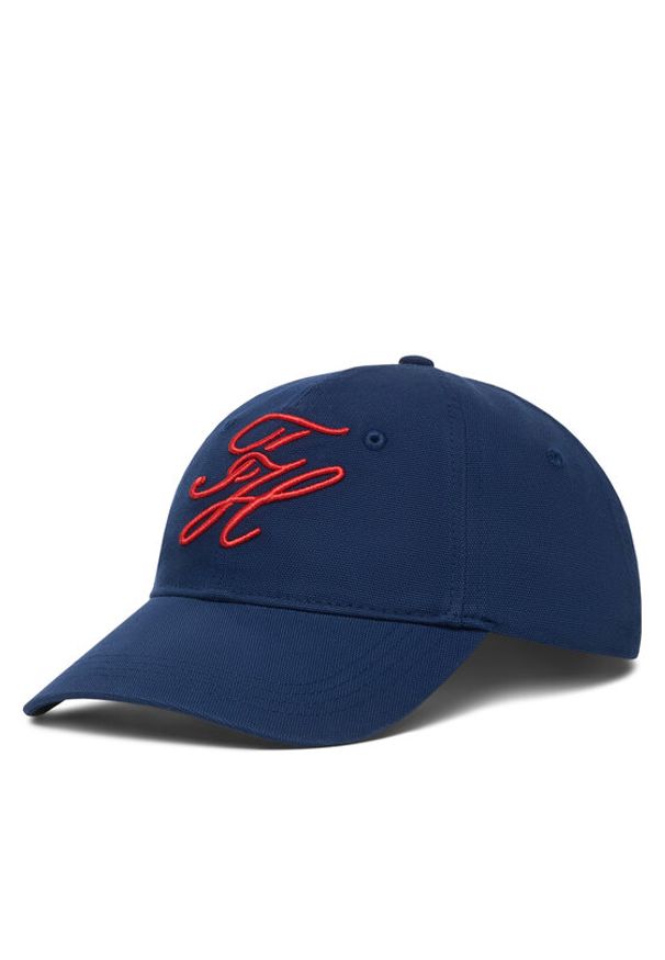TOMMY HILFIGER - Tommy Hilfiger Czapka z daszkiem Logo Embroidery Baseball Cap AM0AM14120 Granatowy. Kolor: niebieski. Materiał: bawełna
