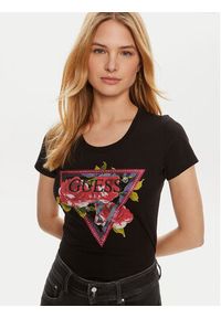 Guess T-Shirt W4YI71 J1314 Czarny Regular Fit. Kolor: czarny. Materiał: bawełna #5