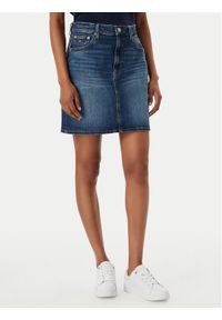 Tommy Jeans Spódnica jeansowa DW0DW22714 Niebieski Straight Fit. Kolor: niebieski. Materiał: bawełna #1