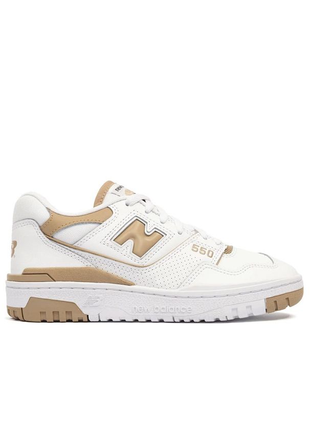 Buty New Balance BBW550BT - białe. Okazja: na co dzień. Kolor: biały. Materiał: guma, skóra, syntetyk, materiał. Szerokość cholewki: normalna. Sport: koszykówka