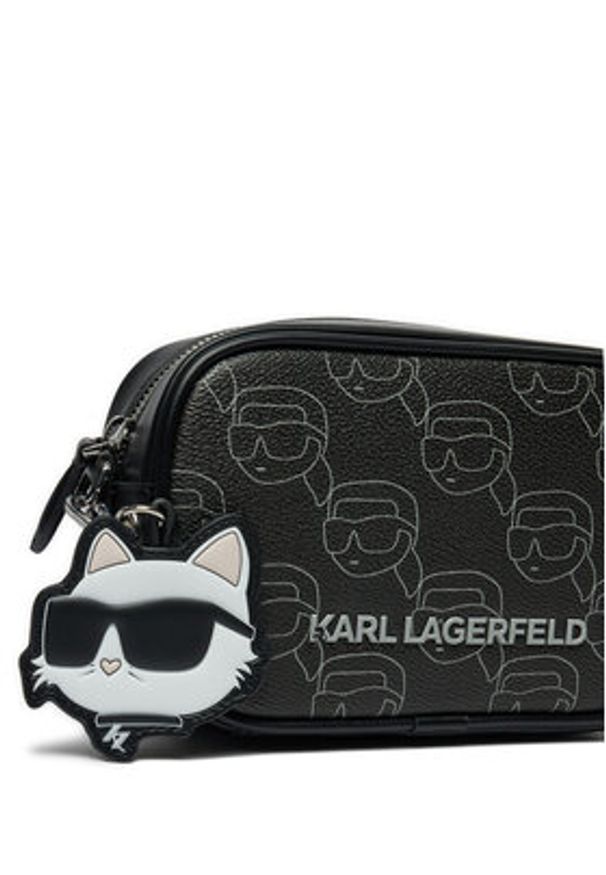 Karl Lagerfeld - KARL LAGERFELD Torebka A1W30135 Czarny. Kolor: czarny. Materiał: skórzane