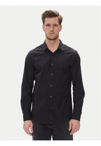 Armani Exchange Koszula XM000719 AF13206 FB064 Granatowy Regular Fit. Kolor: niebieski. Materiał: bawełna #1