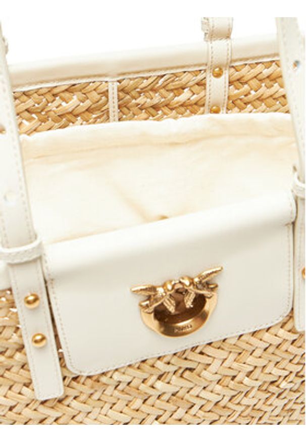 Pinko - PINKO Torebka Love Summer Basket PE 25 PLTT 103324 A1RL Beżowy. Kolor: beżowy