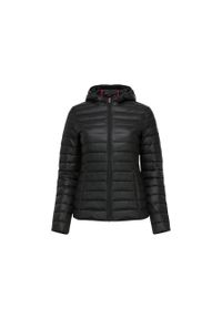 Jott - Damska lekka kurtka z kapturem JOTT Cloe Noos. Typ kołnierza: kaptur. Kolor: czarny. Materiał: puch. Styl: elegancki #1