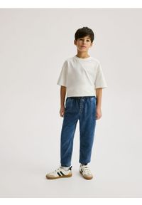 Reserved - Jeansy jogger - niebieski. Kolor: niebieski