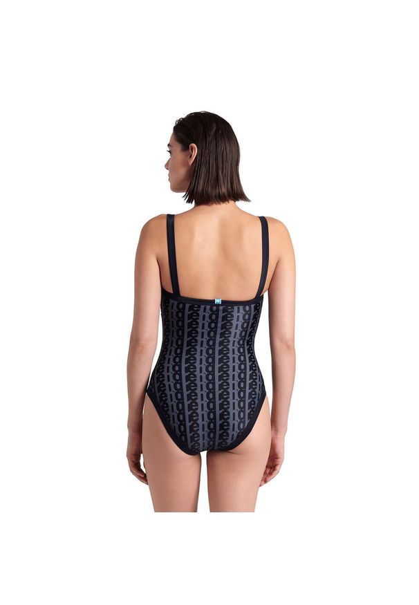 Strój kąpielowy damski treningowy Arena Women's Monogram Black. Kolor: czarny