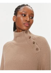 Calvin Klein Golf K20K206014 Beżowy Relaxed Fit. Typ kołnierza: golf. Kolor: beżowy. Materiał: wełna #2