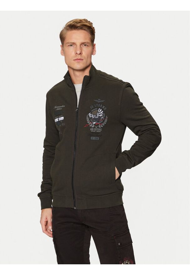 Aeronautica Militare Bluza 242FE1951F511 Khaki Regular Fit. Kolor: brązowy. Materiał: bawełna