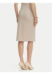 Rinascimento Spódnica ołówkowa CFC0127985003 Beżowy Slim Fit. Kolor: beżowy. Materiał: syntetyk #5