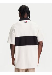 TOMMY HILFIGER - Tommy Hilfiger Polo F1 Movie Race Day MW0MW41393 Écru Relaxed Fit. Typ kołnierza: polo. Materiał: bawełna #4