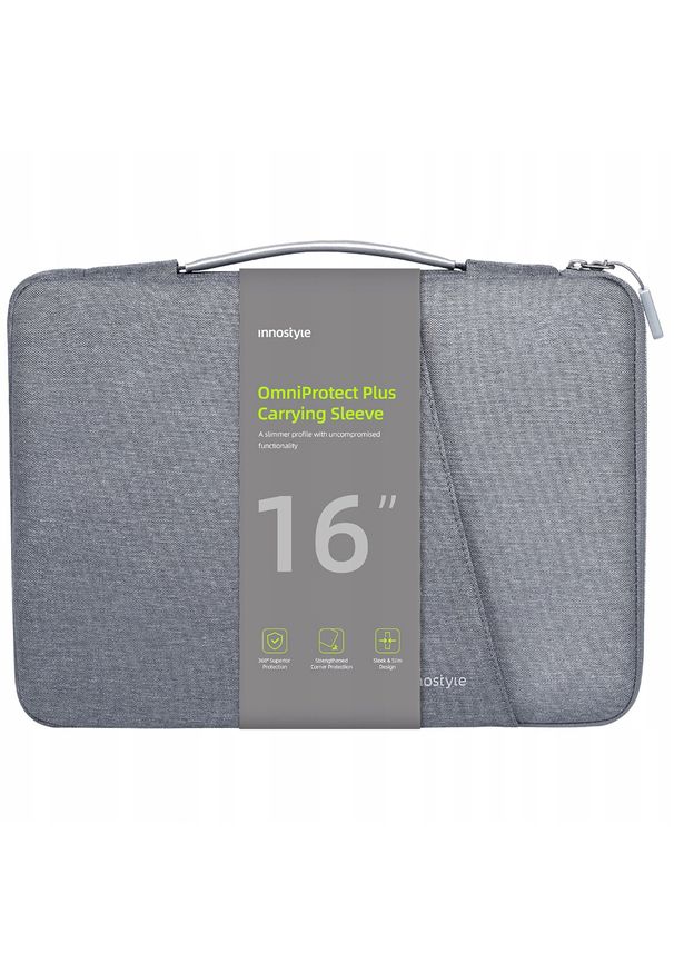 Innostyle - INNOSTYLE TORBA NA LAPTOPA 15 6 16 WODOODPORNA ETUI OMNIPROTECT PLUS SZARA. Kolor: szary