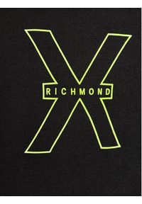Richmond X T-Shirt Rached UMP24031TS Czarny Regular Fit. Kolor: czarny. Materiał: bawełna #5