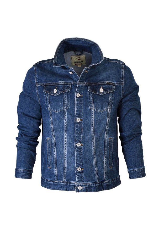 Pako Jeans - Kurtka Jeansowa Granatowa, Męska, Wiosenno-Letnia, Katana -PAKO JEANS. Kolor: niebieski. Materiał: bawełna, tkanina, elastan. Sezon: wiosna, lato. Styl: klasyczny