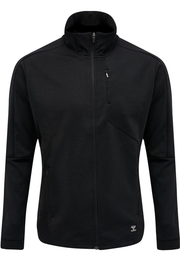 Kurtka Hummel zip Tropper. Kolor: czarny. Sport: fitness, piłka ręczna