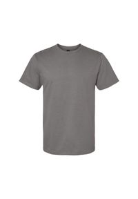 GILDAN - Koszulka Unisex Dla Dorosłych Softstyle Midweight. Kolor: brązowy, wielokolorowy, szary. Materiał: bawełna. Sport: turystyka piesza