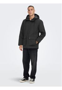 Only & Sons Parka Jayden 22022654 Czarny Regular Fit. Kolor: czarny. Materiał: syntetyk #6