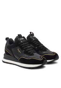 Pepe Jeans Sneakersy PLS60012 Czarny. Kolor: czarny. Materiał: skóra, zamsz #6