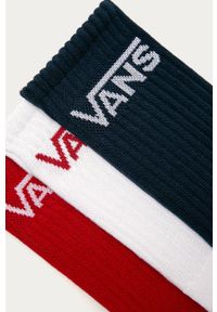 Vans - Skarpetki (3-pack). Kolor: wielokolorowy. Materiał: bawełna, materiał, elastan, nylon, poliester. Wzór: nadruk #2