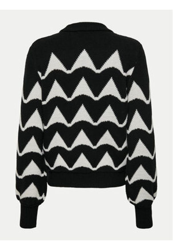 JDY Sweter Tina 15330567 Czarny Regular Fit. Kolor: czarny. Materiał: syntetyk, wiskoza