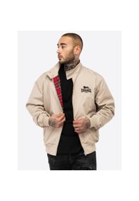 Kurtka z dresu Lonsdale Classic. Kolor: czarny, beżowy, wielokolorowy. Materiał: dresówka. Styl: sportowy #1