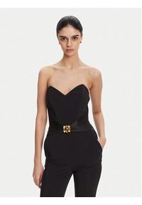 Elisabetta Franchi Kombinezon TU-039-51E2 Czarny Regular Fit. Kolor: czarny. Materiał: syntetyk #5