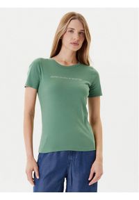 United Colors of Benetton - United Colors Of Benetton T-Shirt 3GA2E16A2 Zielony Regular Fit. Kolor: zielony. Materiał: bawełna