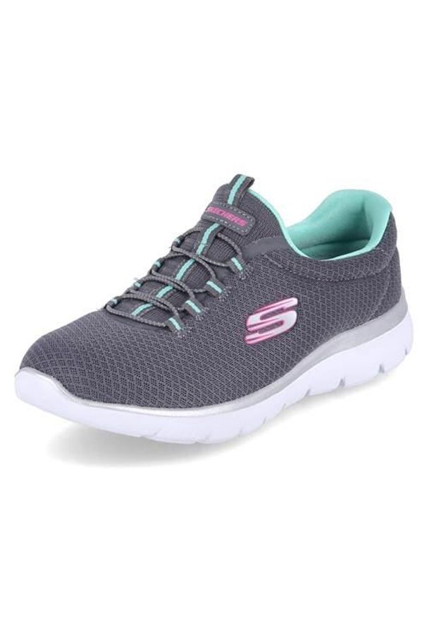 skechers - Buty do chodzenia damskie Skechers SUMMITS. Zapięcie: sznurówki. Kolor: wielokolorowy. Materiał: tkanina, materiał. Szerokość cholewki: normalna