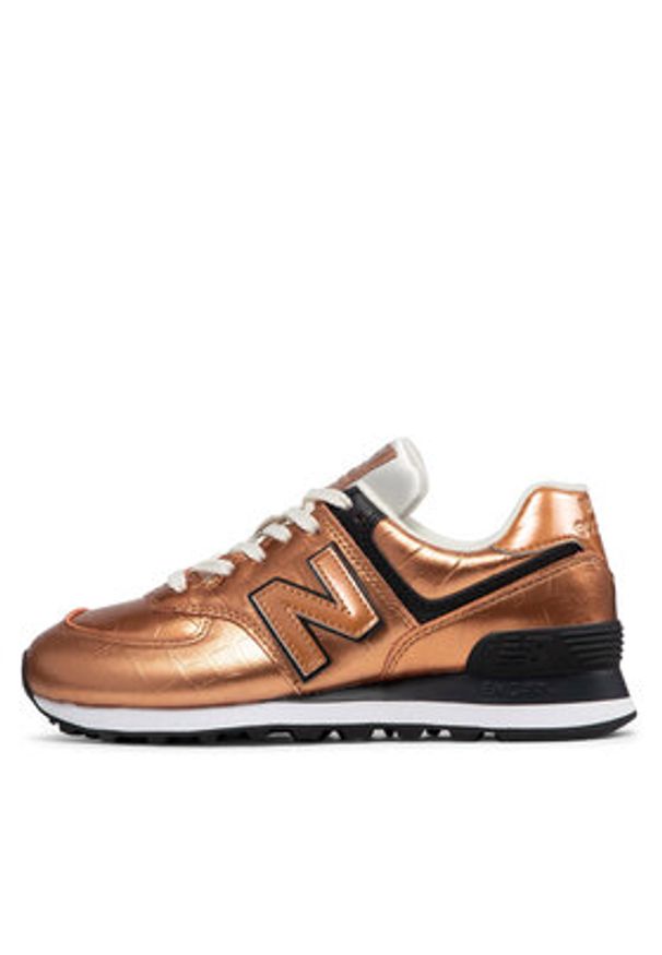 New Balance Sneakersy WL574PX2 Miedziany. Kolor: brązowy. Materiał: skóra. Model: New Balance 574