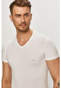 Armani Exchange - T-shirt (2-pack) 956004.CC282.NOS. Okazja: na co dzień. Kolor: czarny. Materiał: dzianina. Wzór: gładki. Styl: casual #7