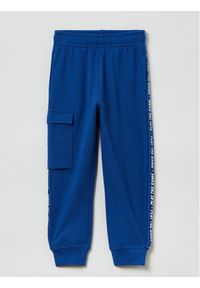 OVS Spodnie dresowe 1821037 Niebieski Regular Fit. Kolor: niebieski. Materiał: bawełna #1