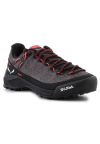 Buty Salewa Wildfire Canvas W 61407-0876 czarne szare. Kolor: szary, wielokolorowy, czarny. Materiał: nylon, bawełna, włókno. Szerokość cholewki: normalna. Sezon: lato. Sport: turystyka piesza