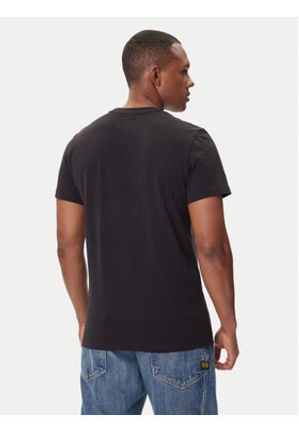 G-Star RAW - G-Star Raw T-Shirt Spray Logo D26833-D101 Czarny Regular Fit. Kolor: czarny. Materiał: bawełna