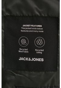 Jack & Jones - Płaszcz. Okazja: na co dzień. Kolor: czarny. Materiał: tkanina. Wzór: gładki. Styl: casual, klasyczny #3