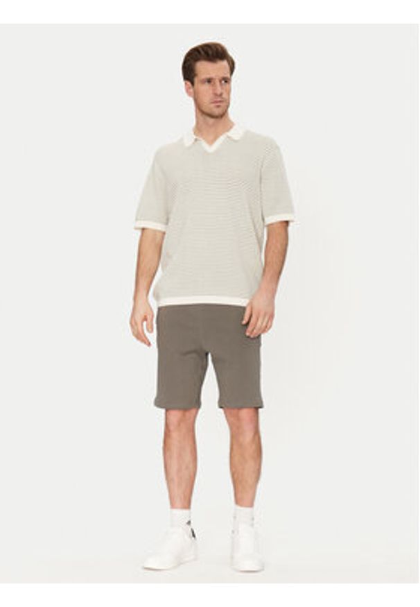 Only & Sons Polo Kian 22033457 Beżowy Relaxed Fit. Typ kołnierza: polo. Kolor: beżowy. Materiał: bawełna