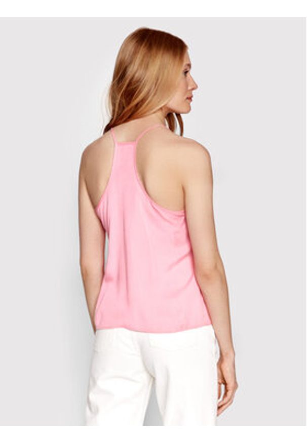 Americanos Top Havana Różowy Relaxed Fit. Kolor: różowy. Materiał: lyocell